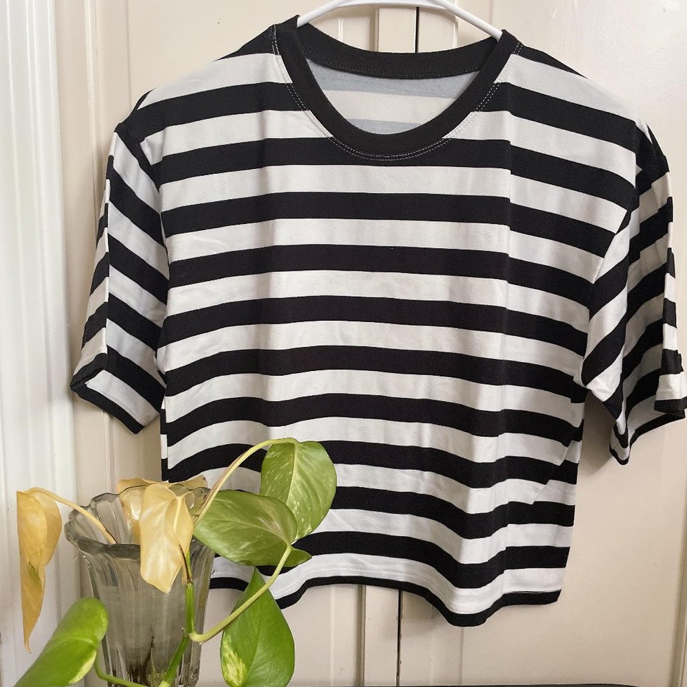 LULUS Gotta Have It Stripes Crop Top (NWT)